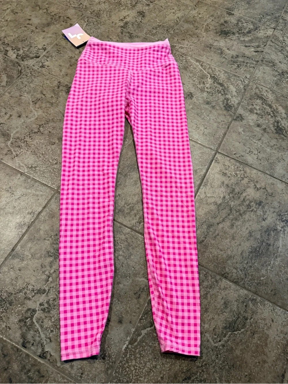 🍗JoyLab 7/8 high rise Pink Gingham Leggings
